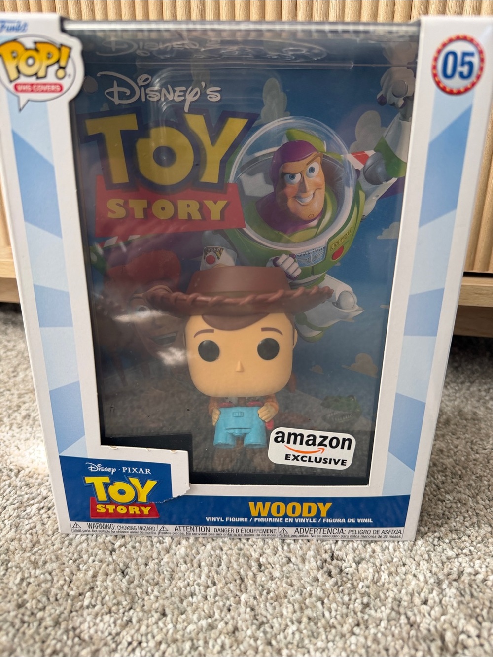 Funko Toy Story Woody Pop! Figure - Brown Hat, Blue Outfit